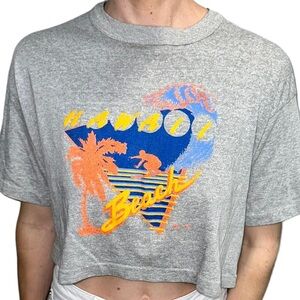 Vintage 1988 Hawaii Beach Surf Crop Tee